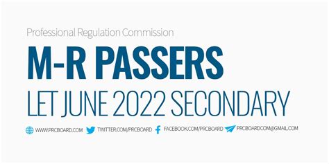 list of let passers 2022 secondary|June 2022 LET Results Elementary and Secondary List of .